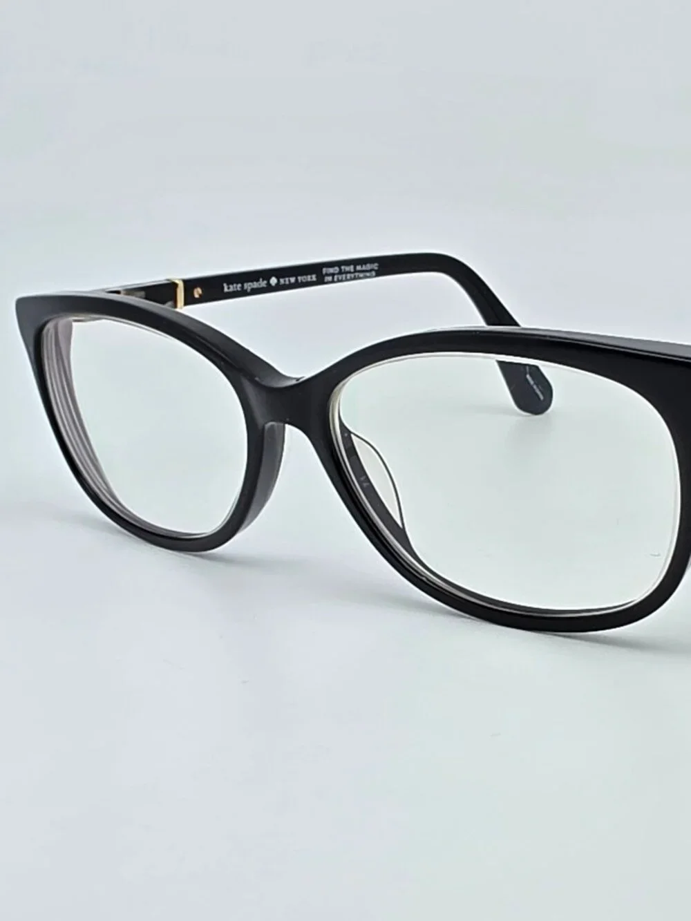Kate Spade Kaileigh Polished Black Eyeglasses Frame w/ Flexhinge and Case 52mm